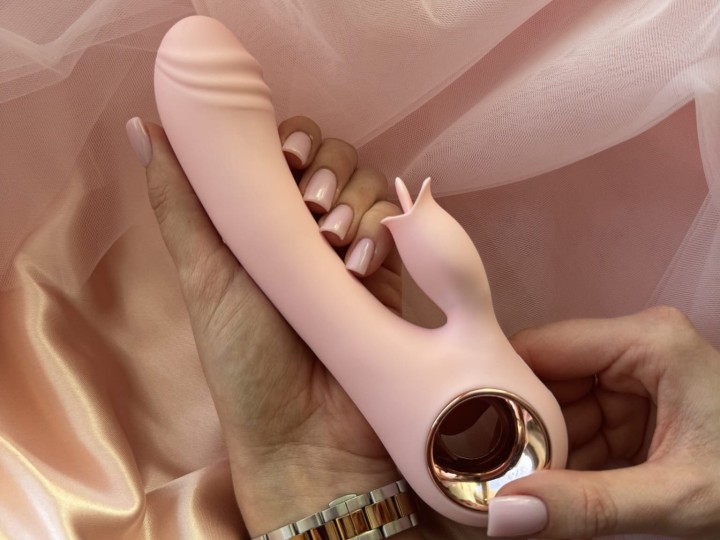 Wibrator króliczek - "Różowy flaming"