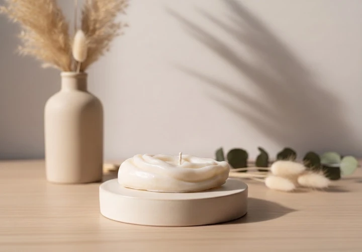 Świeca Sojowa Yoni  Artystyczna Rzeźba Sromu Handmade Vulva Candle